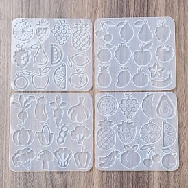 DIY Pendant Silicone Molds, Resin Casting Molds, Vegetables/Fruit