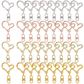 40пружинные кольца из цинкового сплава, сердце и сатр