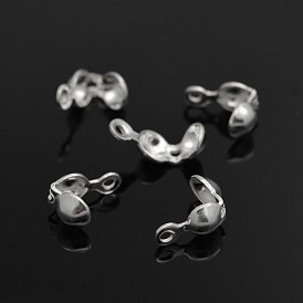925 puntas de cuentas de plata esterlina, 2.5 mm, agujero: 1 mm