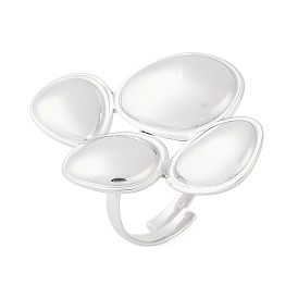 Антикоррозийные 304 открытые манжетные кольца из нержавеющей стали в форме капли, Кольца для женщин