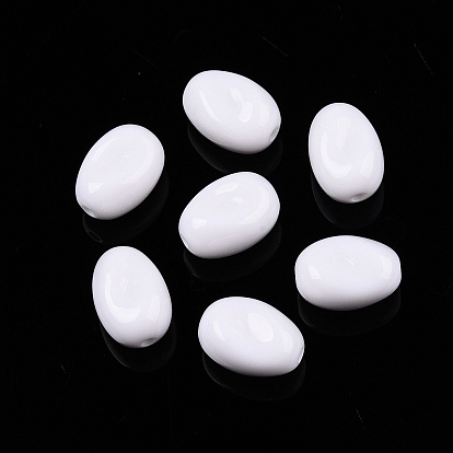 Непрозрачные акриловые бусины, овальные