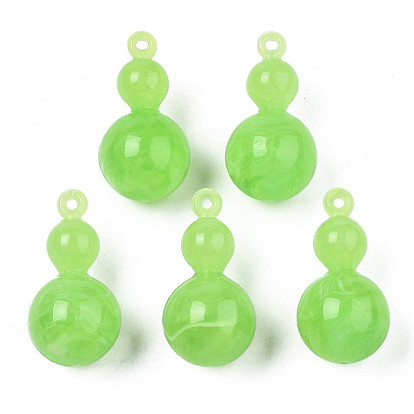 Acrylic Pendants, Imitation Gemstone Style, Gourd
