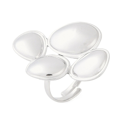 Антикоррозийные 304 открытые манжетные кольца из нержавеющей стали в форме капли, Кольца для женщин