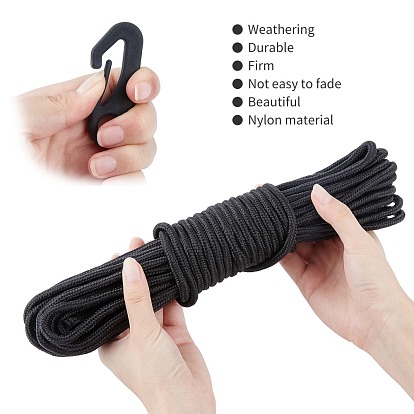 PANDAHALL ELITE Camping Tent Accessories, with Nylon Hook Hanger & Flagpole Hook & Pull Rope