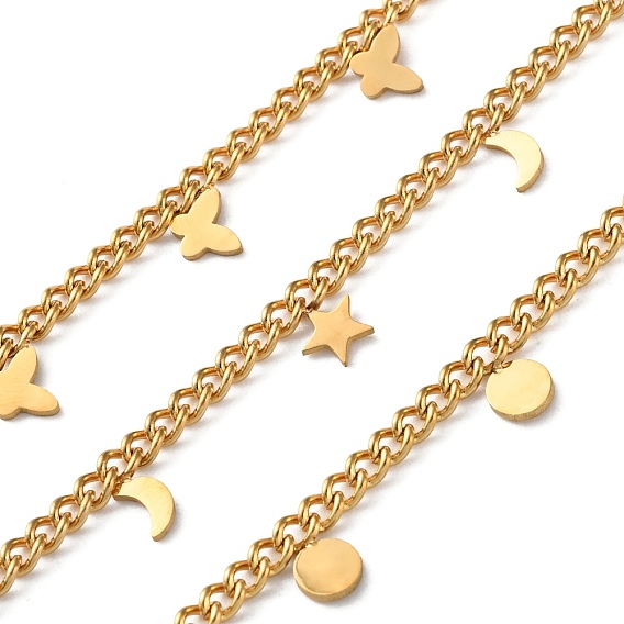 304 из нержавеющей стали обуздать цепи, ионное покрытие (ip), несварные, с катушкой