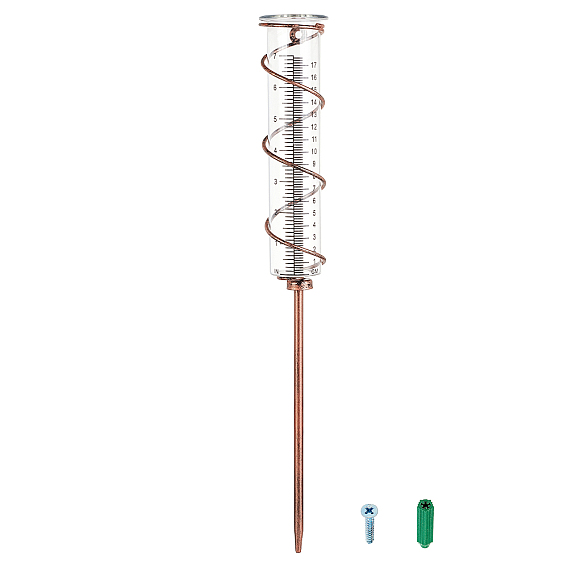 Empty Transparent Glass Test Tube, with Screw, Fixed Iron Wire and Iron Rod, Column