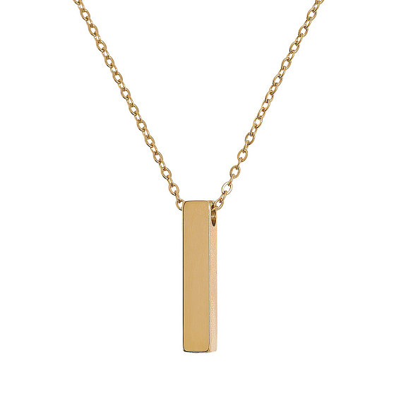 304 Stainless Steel Rectangle Pendant Urn Ashes Necklaces