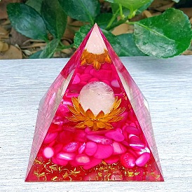 Crystal Ball Crystal Pyramid Ornament Gravel Epoxy Resin Crafts Home Office Decoration