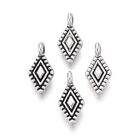 Сплавочные подвески тибетского стиля, ромб прелести