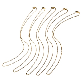 5 шт. 304 набор ожерелий-цепочек из нержавеющей стали для мужчин и женщин