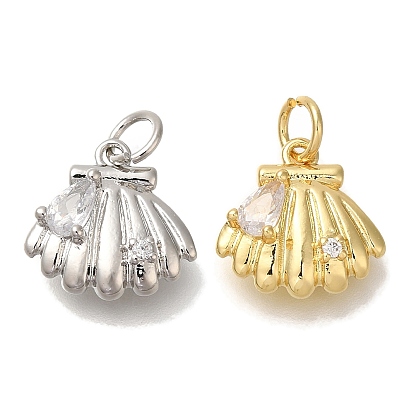 Стойка металлическая латунная микропрофилированная кубическая циркония подвески, без кадмия и без свинца, долговечный, формы раковины