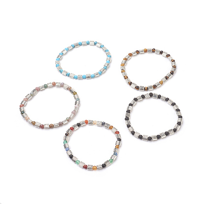 Beads s'étendent bracelets, de trouver des alliés, argent antique
