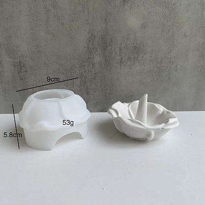 Ring Display Plate Silicone Molds, Resin Casting Coaster Molds, For UV Resin, Epoxy Resin Craft Making