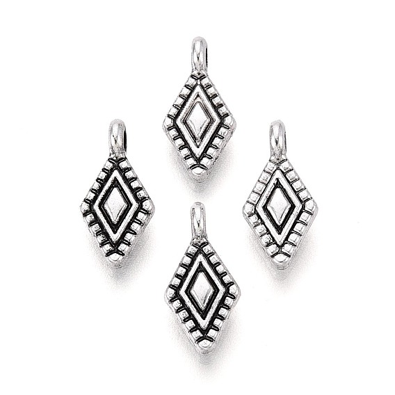 Сплавочные подвески тибетского стиля, ромб прелести