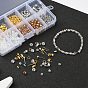 Kits de fabrication de bijoux diy, y compris les perles de verre bicône, apprêts en fer et fil de cristal élastique
