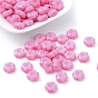 Perles acryliques opaques de fleurs, 10x5mm, trou: 1.5 mm, environ 1560 pcs / 500 g