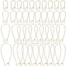 40шт. 4 стили латунные серьги-кольца фурнитура, провод почки