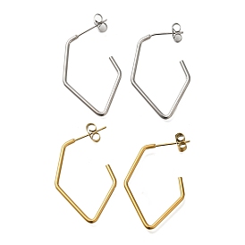 304 boucles d'oreilles en acier inoxydable pour femmes