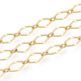 Латунные ромбозвенные цепи, пайки, с катушкой