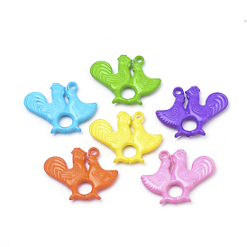 Opaque Acrylic Pendants, Rooster