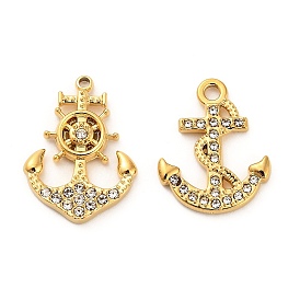 304 из нержавеющей стали Кристалл Rhinestone подвески, руль