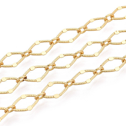 Латунные ромбозвенные цепи, пайки, с катушкой