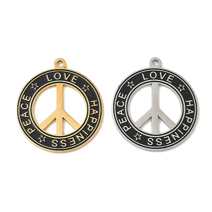 304 подвески из нержавеющей стали, знак мира прелести