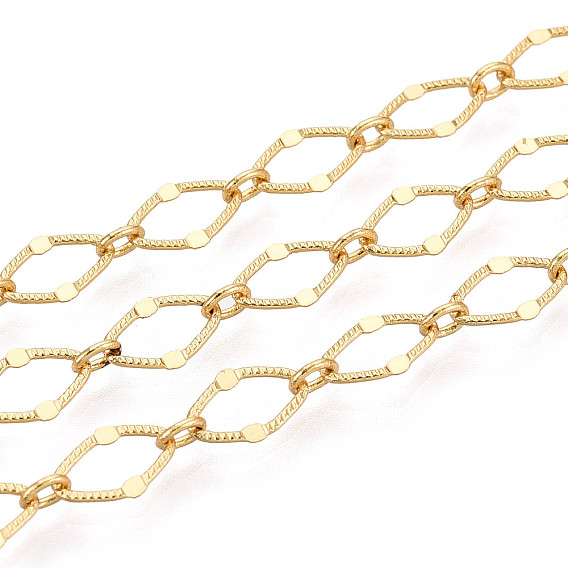 Латунные ромбозвенные цепи, пайки, с катушкой