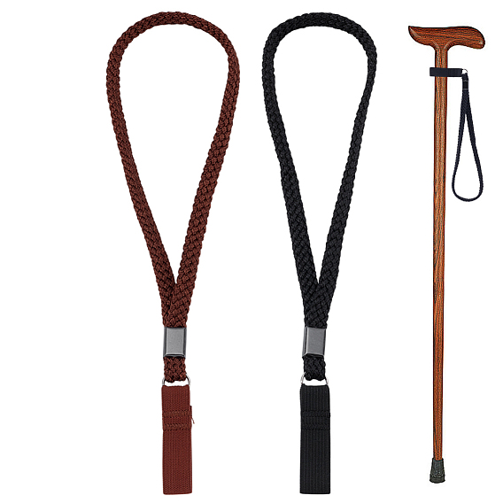 2шт. 2 цвета нейлоновые ремешки для трости, петля на запястье для костыля, веревки-трости для пожилых людей