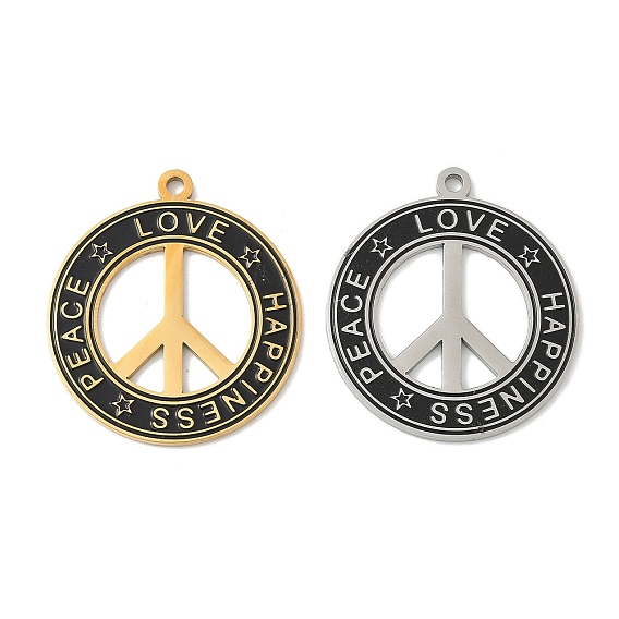 304 подвески из нержавеющей стали, знак мира прелести