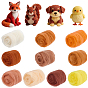 50G 10 Colors Needle Felting Wool Roving, DIY Craft Material