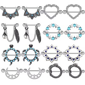 304 Кольца для сосков из нержавеющей стали и 316 хирургической нержавеющей стали