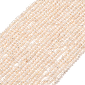 Natural Cultured Freshwater Pearl Beads Strands, Potato, Grade A+