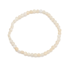 Natural Topaz Jade Faceted Nugget Beads Stretch Bracelet, Reiki Bracelet for Women