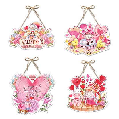 День святого Валентина гномы бумажные дверные настенные украшения, для украшения стен гостиной спальни дома
