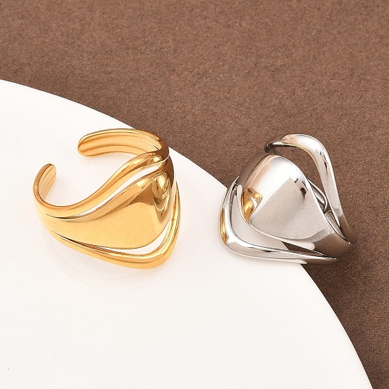 Размер США 7 304 манжеты из нержавеющей стали, ионное покрытие (ip), реальный 18 k позолоченный