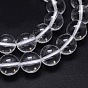 Round Natural Grade AA Quartz Crystal Beads Strands