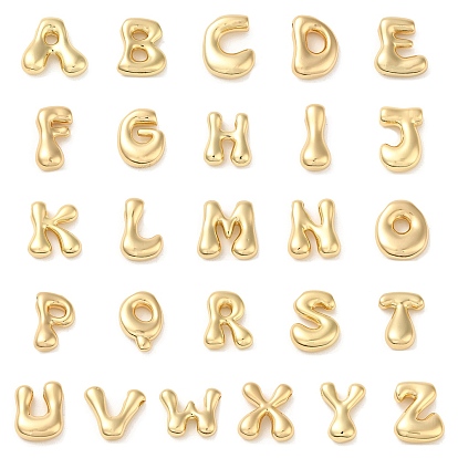 Латуни кулон, реальный 18 k позолоченный, буквенное очарование