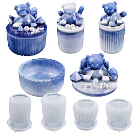DIY Silicone Bear Storage Box
 Molds, Resin Casting Molds, for UV Resin, Epoxy Resin Craft Making