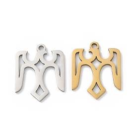 201 подвески из нержавеющей стали, очарование орла, лазерная резка, ионное покрытие (ip)