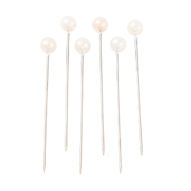 Ball Head Pins, Corsage Pins/Dress-making Pins, Iron Needles, 37mm, Pin: 1mm, Ball: 4mm, about 600pcs/boxes