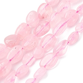 Природного розового кварца нитей бисера, самородки, упавший камень