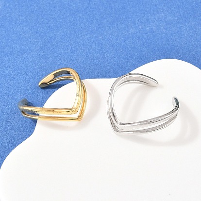 304 открытые кольца манжеты из нержавеющей стали, сердце, ионное покрытие (ip)