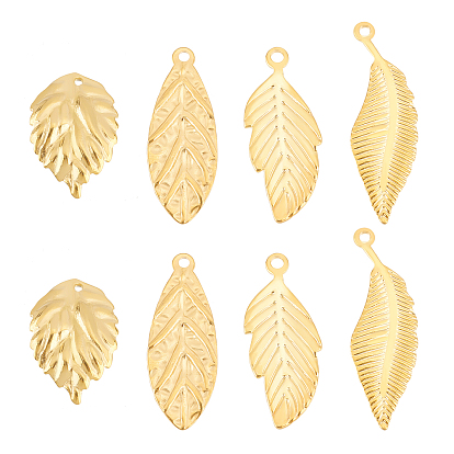 8 шт. 4 стиль вакуумное покрытие pvd 304 подвески из нержавеющей стали, лист