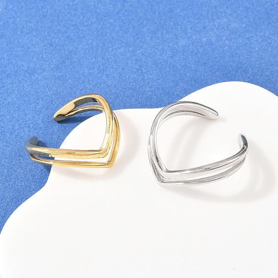 304 открытые кольца манжеты из нержавеющей стали, сердце, ионное покрытие (ip)