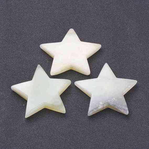 Натуральные бусины из нефрита xiuyan, для проволоки завернутые кулон решений, нет отверстий / незавершенного, звезда