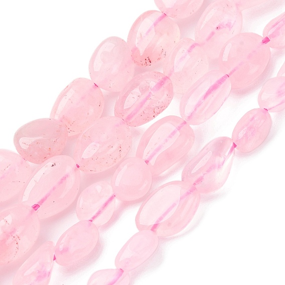 Природного розового кварца нитей бисера, самородки, упавший камень