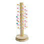 Wood Floor-to-ceiling Lollipop Stands, Flat Round