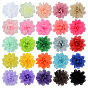 Handgefertigte gewebte Ornament-Accessoires, 3d Blume aus Chiffonstoff