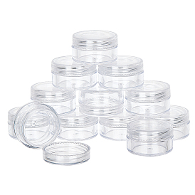 Plastic Bead Containers with Lids, for DIY Art Craft Rhinestones Sewing Cosmetic Nail Glitter Powder